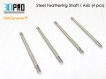 3DPro HeliDynamic® Steel Feathering Shaft / Axis (4 pcs)
