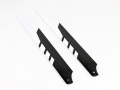 3DPro 325mm Carbon Fiber PRO Main Blade for T-Rex 450 (White Stripe)