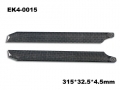 315x32.5x4mm Carbon Fibre Main Blade