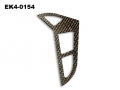Carbon fibre Vertical Tail Blade 118x69x1mm