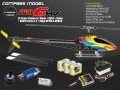 Compass Atom 6HV 3D CF Super Combo w/ALIGN GP780+DS610x3+DS650+Motor+Blade+BEC/ESC