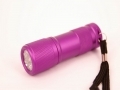 LED Flashlight / Torch (9 Bulbs, Long Lasting) Purple Colour