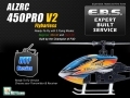 ALZRC 450 PRO V2 FBL Custom Combo + 2.4G Futaba/JR/Walkera Radio 3D RTF (Expert Built Service!)