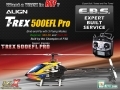 ALIGN T-Rex 500EFL PRO 3GX Flybarless Super Combo + 2.4G Futaba/JR Radio F3D RTF (Expert Built Service!)