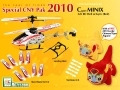 Special CNY Package! Copter MINIX Mini 3ch Metal Infrared RC Helicopter w/ Gyro (Red Color)