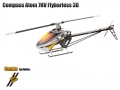 Compass Atom 7HV FlybarLess 3D CF Combo Kit w/ CF Blade