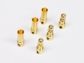 3DPro 4mm Gold Plated Spring Connector 3 Pairs Pack