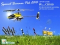Special Summer Pak! Walkera CB100 DOUBLE BRUSHLESS Metal 4ch Micro Heli RTF w/ WK-2402 2.4G