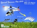 Special Summer Pak! JXD 335 Racer 3ch RC Helicopter w/ Gyro! (Blue Color)