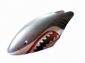 T-Rex Style Glass Fibre Canopy for 450 Helicopters (Grey Shark)