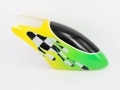 T-Rex Style Glass Fibre Canopy for 450 Helicopters (Green Round Checkers)