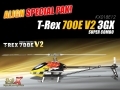 Special ALIGN Pak! T-Rex 700E 3GX V2 FlybarLess Super Combo w/ Extra 6S1P 5200mAh 40C LiPox2