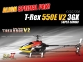 Special ALIGN Pak! T-Rex 550E 3GX V2 Flybarless Super Combo w/ Extra 6S1P 5200mAh 40C LiPo