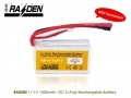 RAIDEN 11.1v 1500mAh 15C/20C Li-Polymer battery w/ connector