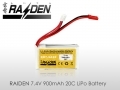 RAIDEN 7.4v 900mAh 20C/25C Li-Polymer Battery Upgrade!