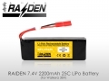 RAIDEN 7.4V 2200mAh 25C Li-Po Battery for 38#
