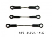 Push Rod Set 1.6*3, 21.6*24, 1.6*20mm for Honey Bee CP3