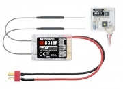 JR RG831BP DMSS 2.4GHz 8ch Receiver with Remote Antenna RA01T equipped