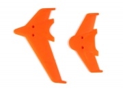 Vertical & Horizontal Tail Blade Set (Red) for Honey Bee King 3
