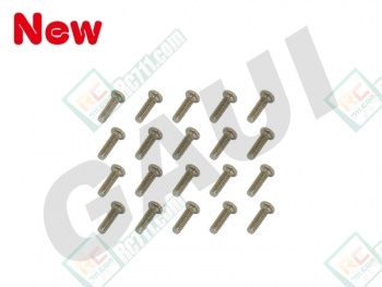 Mechine Screws-Silver(M1.4x5)x20pcs 3 pack