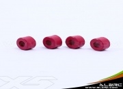 ALZRC X5 Damper rubber (Hardness 95) 4pcs - Red