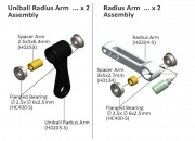 SAB Aluminum Radius Arm HPS - Goblin 500/570