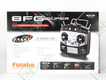 Futaba 8FG Super 2.4Ghz 12+2ch Transmitter & R6208SB HV Receiver S.Bus Combo w/ 1700mAh Battery
