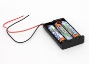 Battery Holder for 3 x AAA-cell (with Cables)