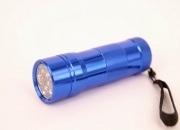 LED Flashlight / Torch (12 Bulbs, Long Lasting) SeaBlue Colour