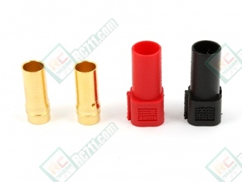 Amass Licensed XT150 6.0mm Bullet Connectors Black/Red Set for Battery