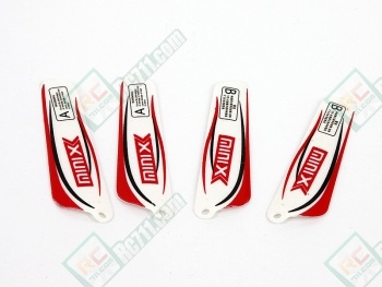 Copter MINIX Heli 6025 Tail Main Blade Set (Red)