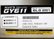 Futaba GY611 Gyro + BLS251 Brushless Servo