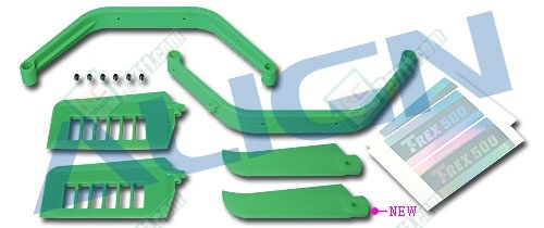 500 Upgrade Parts Assembly/Green for T-Rex 500