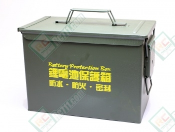 LiPo Safe Metal Box (Fire/ Water Proof, Large)