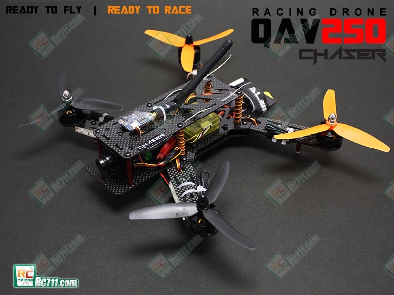 QAV250 Chaser 250 Class FPV Racing Drone RTF with AT-9 Transmitter ...