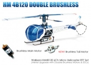 2.4G Walkera 4B120 DOUBLE BRUSHLESS METAL Edition 6ch Micro 3D Kit (Without Remote)