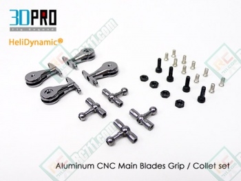 3DPro HeliDynamic® Metal Main Blades Grip Set Upgrade for Lamas