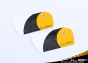 Carbon Fiber Flybar Paddle - Yellow for ALZ/T-Rex 500