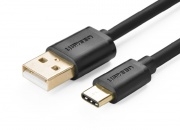 UGREEN Gold Plated USB 2.0 Type A Male to Reversible Type-C Male Charge & Sync Cable (0.5M)