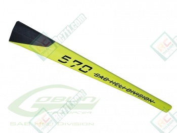 SAB Carbon Fiber Tail Boom Yellow - Goblin 570