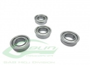 SAB ABEC-5 Flanged bearing Ø2,5 x Ø6 x 2,6(4pcs) - Goblin 500/570/770/ HPS 630/700