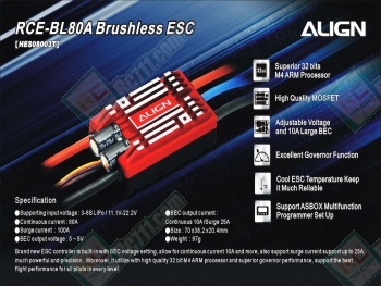 Align RCE-BL80A Brushless ESC