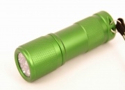 LED Flashlight / Torch (9 Bulbs, Long Lasting) Green Colour