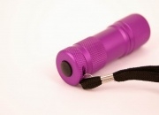 LED Flashlight / Torch (9 Bulbs, Long Lasting) Purple Colour