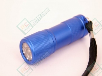 LED Flashlight / Torch (9 Bulbs, Long Lasting) SeaBlue Colour