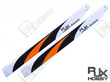 RJX RAZOR Orange 430mm Premium CF Blades-FBL Version
