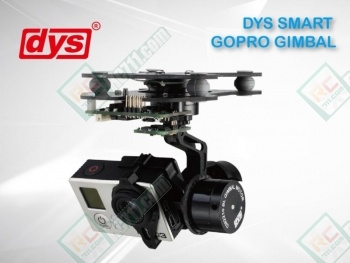 DYS Smart 3-Axis Alloy Brushless GoPro Gimbal (Plug & Play)