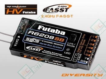 Futaba R6208SB 2.4G 8/18ch S.Bus FASST HV Receiver