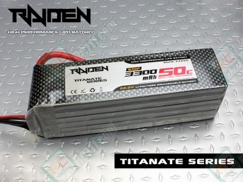 RAIDEN TITANATE 22.2V 3300mAh 50C/100C 6S1P LiPo Battery (Ship to Hong Kong ONLY)