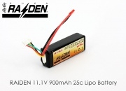 RAIDEN 11.1v 900mAh 15C Li-Polymer battery w/ connector (For Esky Big Lama) Upgraded!!  (Ship to Hong Kong ONLY)